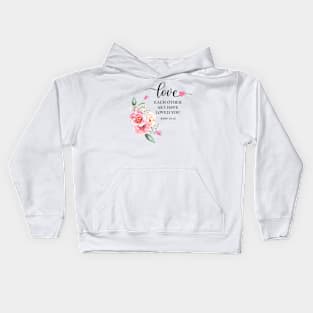 Love each other as I have loved you Kids Hoodie